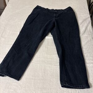Lee Original Jeans Womens 24W Medium Dark Wash Wide Leg Denim Jeans